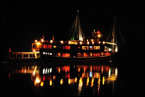 Halong Bay at night